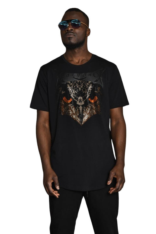 Men Quality Calvano Black T Shirt
