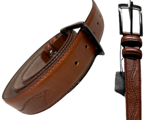Men Dufy Brown Leather belt