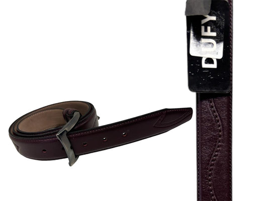 Men Dufy Red Leather belt