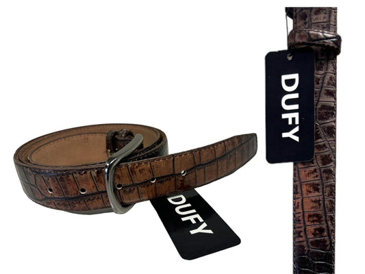 Men Dufy Brown Leather belt