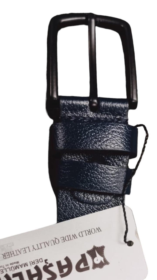 Men Pasala Black Leather belt