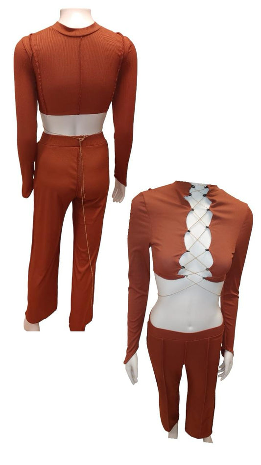 Ladies Brown 2pc