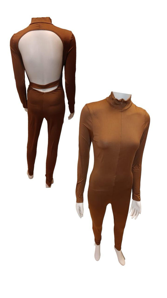 Ladies stylish brown jump suits